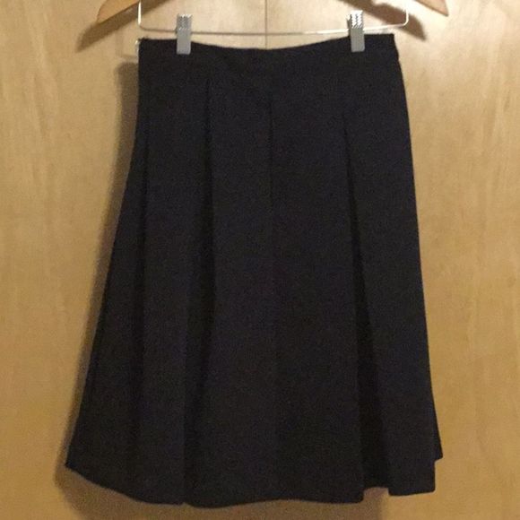 Alythea Women's Black Scuba Pleated Skirt - Picture 2 of 11